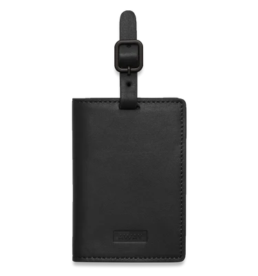 Aluminum Luggage Tag in Onyx Black Standard