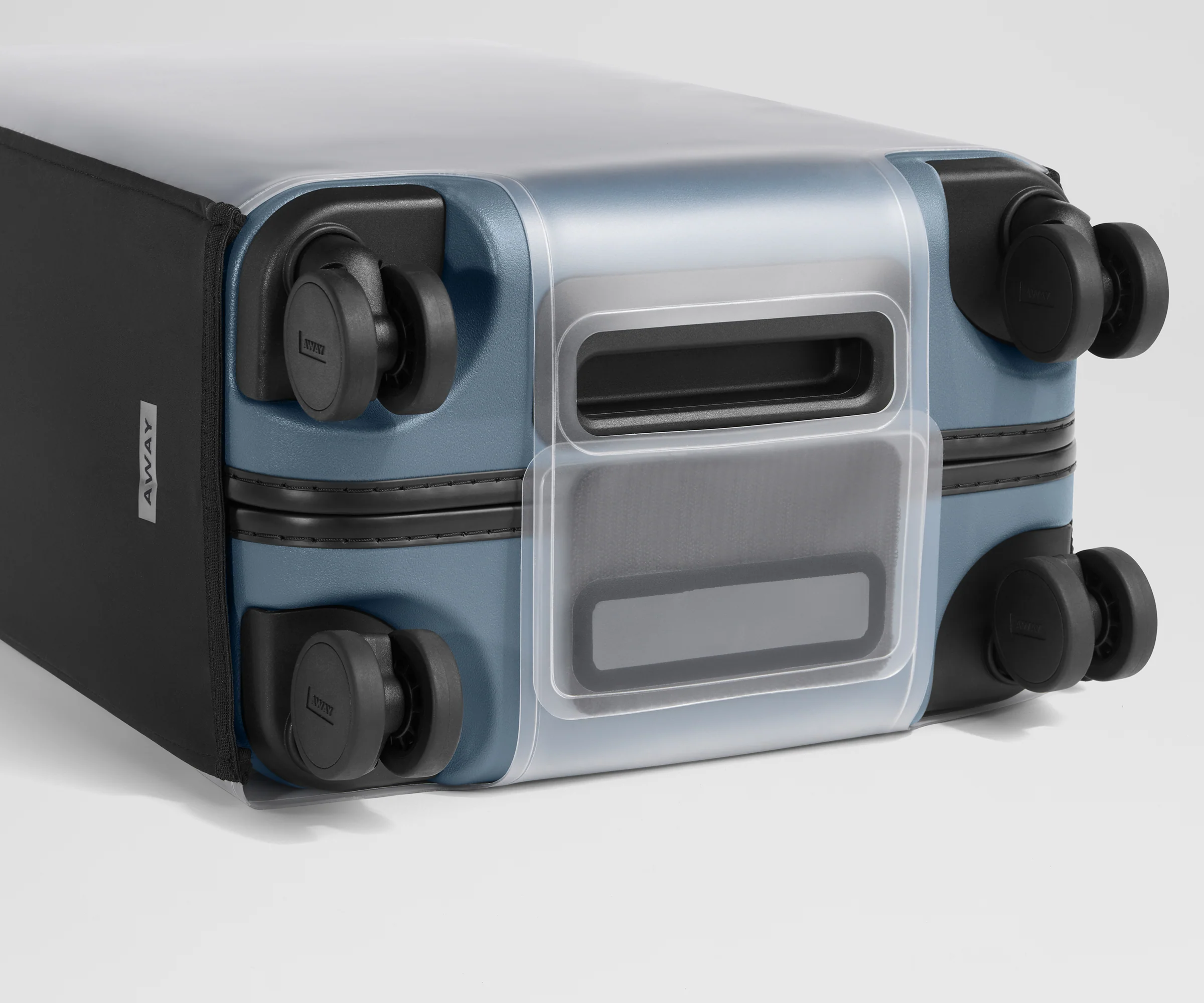 Clear Luggage Cover in The Large