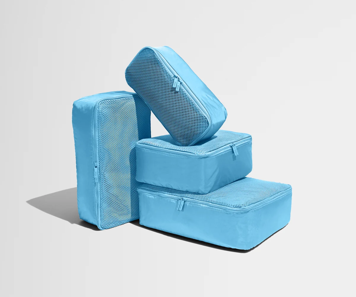 Insider Packing Cubes (Set of 4) in Opal Blue